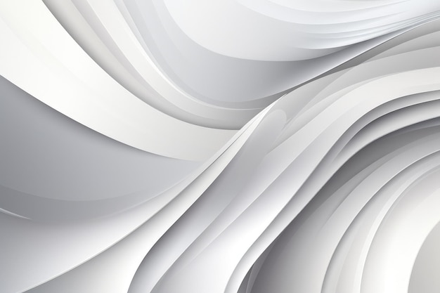 An abstract white background with wavy lines generative AI