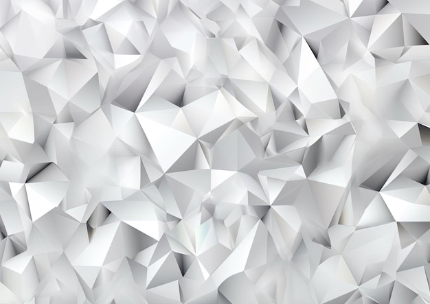 ベクトルの形をした小さな三角形と三角形のフラット パターンを持つ抽象的な白い背景