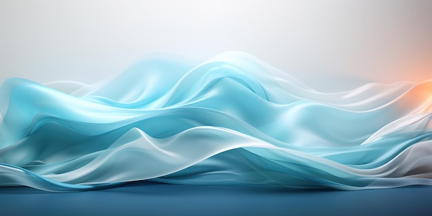 Abstract white blue Flow Background