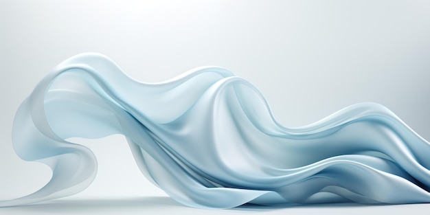 Abstract white blue Flow Background