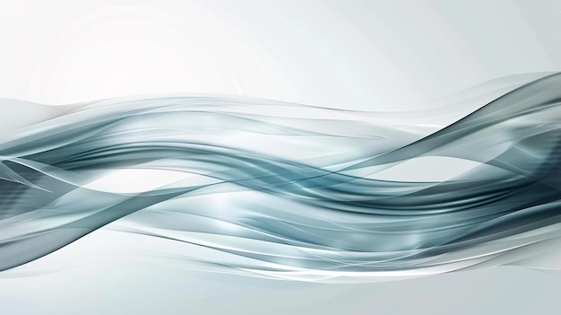Abstract white and blue wave design