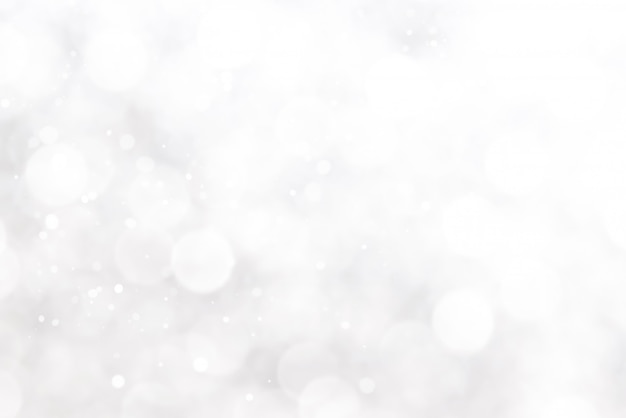 Abstract white bokeh background