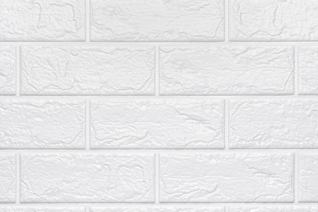 Abstract white brick texture background