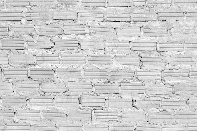 Abstract white brick wall texture for pattern background