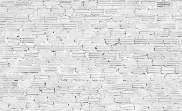 패턴 배경에 대한 추상 흰색 벽돌 벽 텍스처