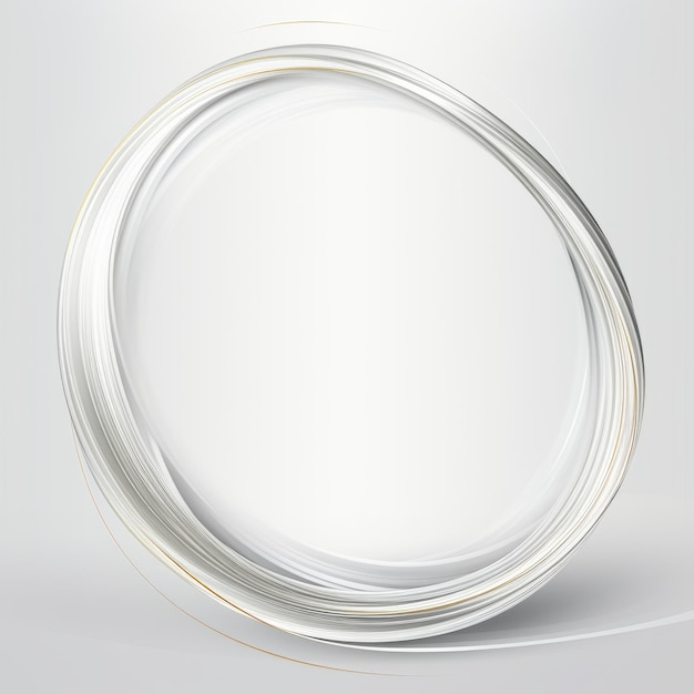 an abstract white circle on a gray background