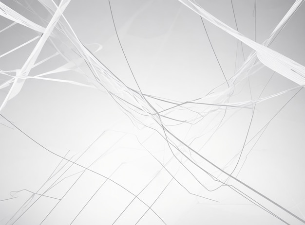 abstract white digital network connection lines background