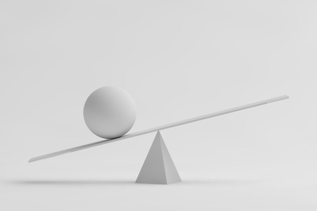 Foto equilibrio del bianco astratto