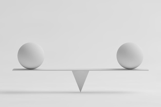 Foto equilibrio del bianco astratto