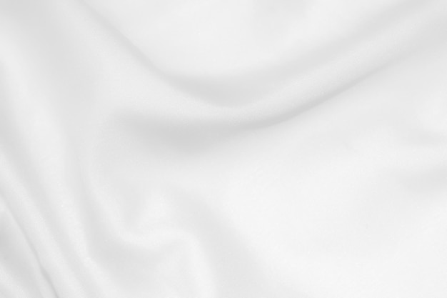 Photo abstract white fabric background with soft waves