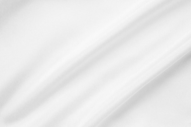 Abstract white fabric with soft wave texture background