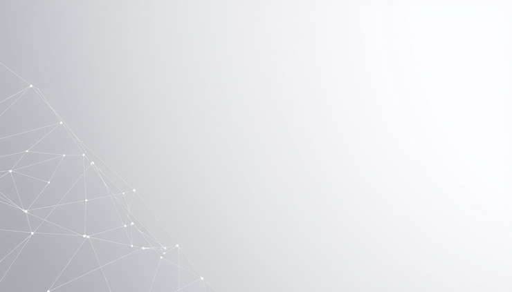 Abstract white geometric pattern on a gray background
