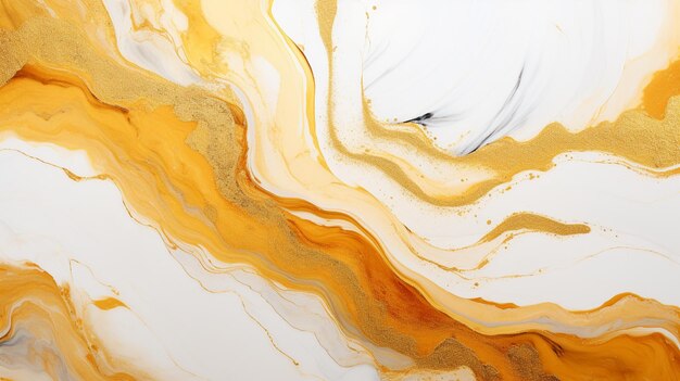 Abstract white and gold marble liquid texture Background