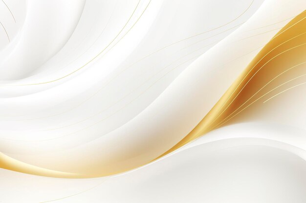 Photo abstract white gold wavy background