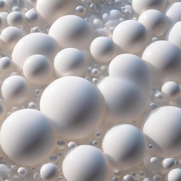 写真 抽象的な白いグラデーションサークルパターン 3d 泡の背景テンプレート プリントアイテム 壁紙