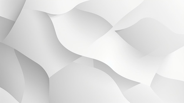 抽象的な白と灰色のグラディエントの背景 幾何学的な近代的なデザイン ジェネレーティブAi