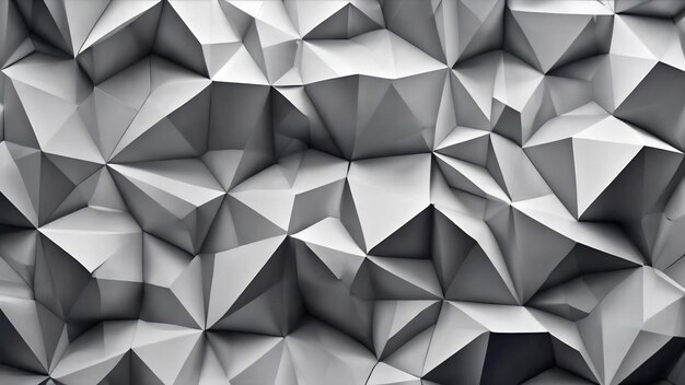 Abstract white and grey background polygonal art pattern style geometry texture futuristic