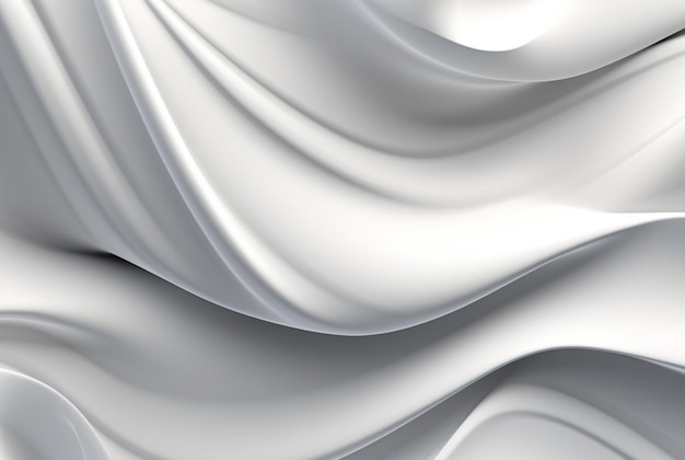 Abstract white and light gray wave modern soft generative ai