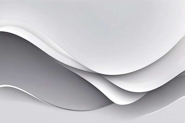 Abstract white and light gray wave modern soft luxury texture with smooth