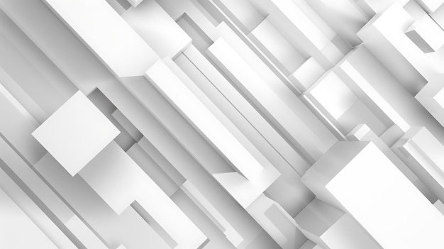 Foto abstract white minimal background design with geometric shapes