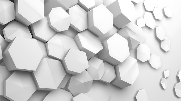 Abstract white minimal background design with geometric shapes