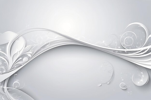 Abstract white modern swirls background with a space for your text