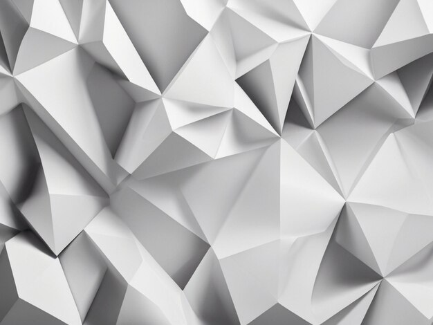 Abstract white poly 3d triangles background banner pattern texture abstract clean grunge white