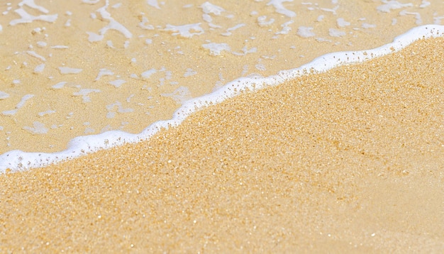 Photo abstract white sand beach background sun lights on water surface beautiful abstract background