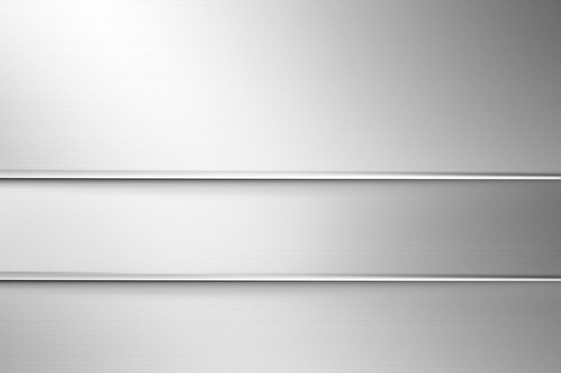 Abstract white and silver gradient tech background with metal texture