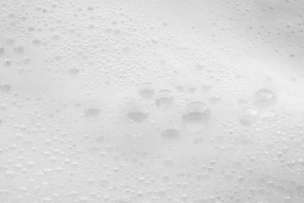 Abstract white soap foam bubbles texture background