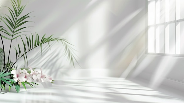 abstract white studio background