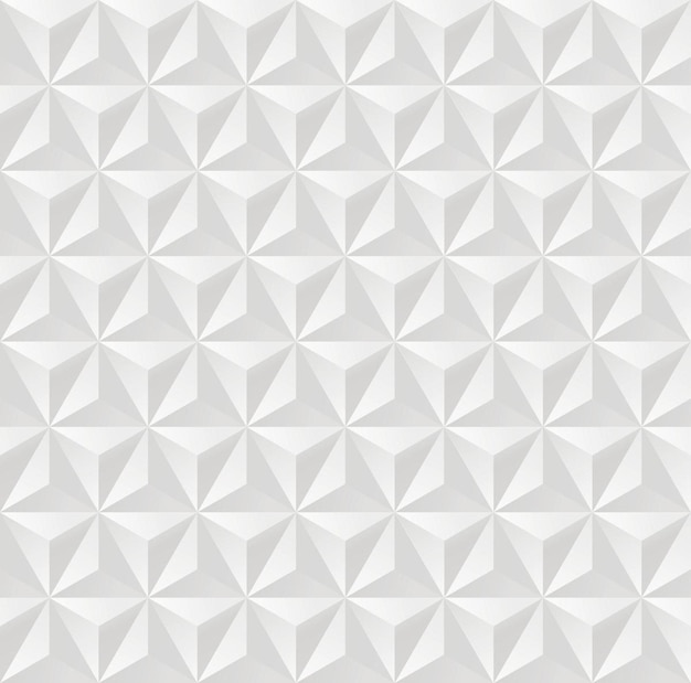 abstract white triangle background 3d triangle seamless pattern