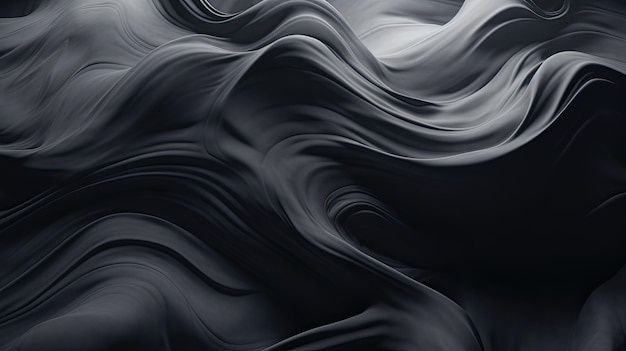 Abstract white water on a black background