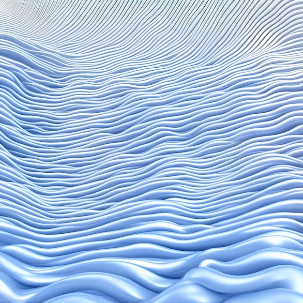 Abstract white wave background 3d illustration