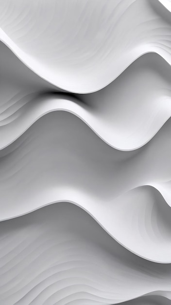 Abstract white wave background minimal white graphic wallpaper 2d illustration