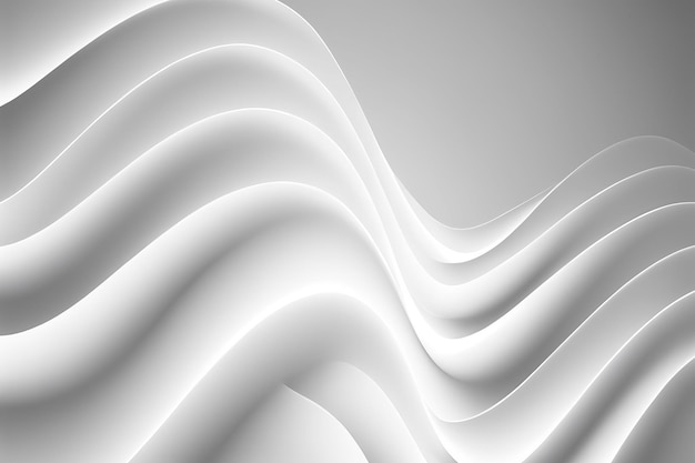 Abstract white wave background White graphic line wallpaper Created with Generative AI technology