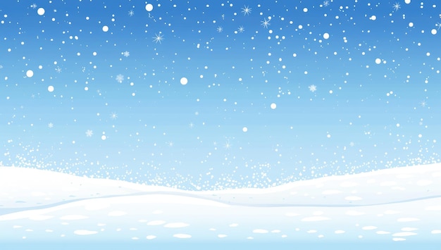 Photo abstract winter background with snowflakes christmas background with heavy snowfall snowflakes in the sky