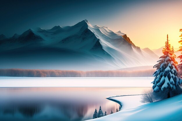 Abstract winter background