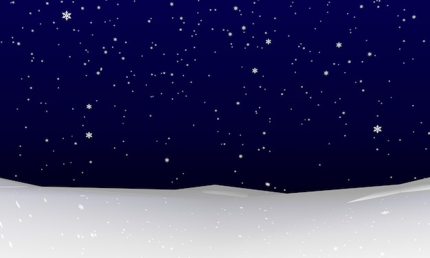 Abstract winter snowfall. Rendered 3d background.