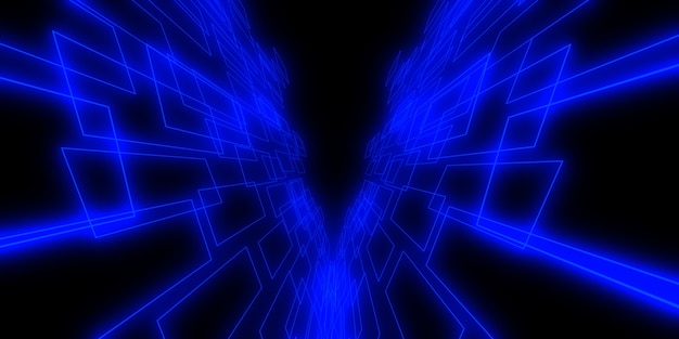 abstract with neon lights. illustration