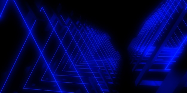 abstract with neon lights. neon tunnel.illustration