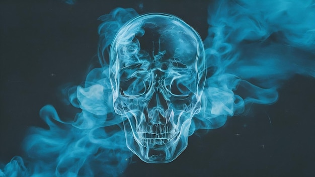 Abstract x ray scan smoke