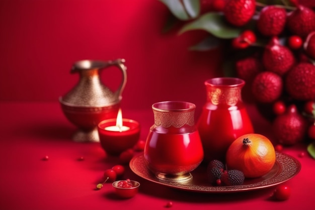 Abstract yalda night holiday background