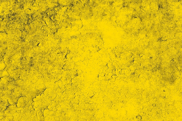 Abstract yellow background of concrete texture surface