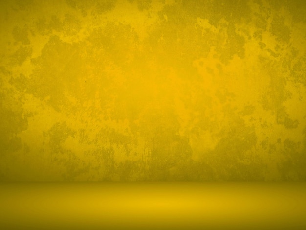 滑らかなグラデーション カラーの web デザイン テンプレートと製品スタジオの抽象的な黄色の背景