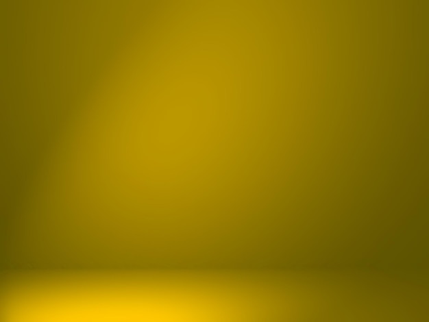 Abstract yellow background for web design templates and product studio with smooth gradient color