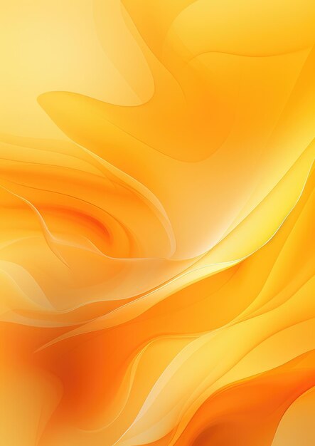 Abstract yellow background with smoke waves generative ai