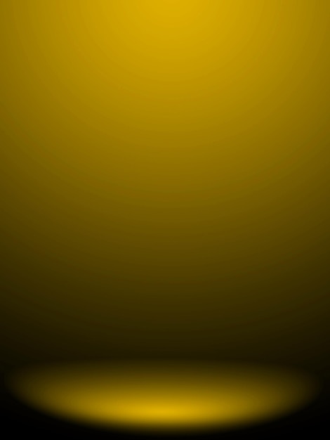 Abstract yellow background with smooth gradient used for web design templates product studio room