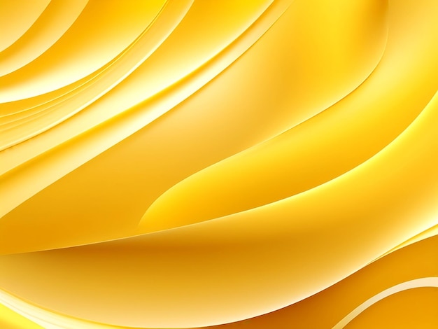 抽象的な黄色い背景 波状の流れと曲がりくねった形状 この資産は私たちに適しています