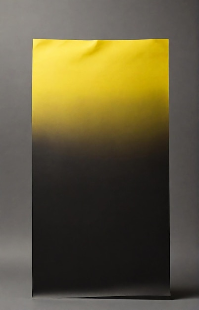 Photo abstract yellow black grainy gradient paper background concept